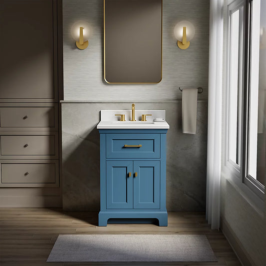 Charlemont  ™ 24" bathroom vanity cabinet with sink and quartz top  K-29259-BD1-TDB