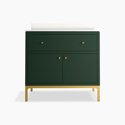 Calpa™ 36" bathroom vanity cabinet with sink and quartz top  K-32760-EMG