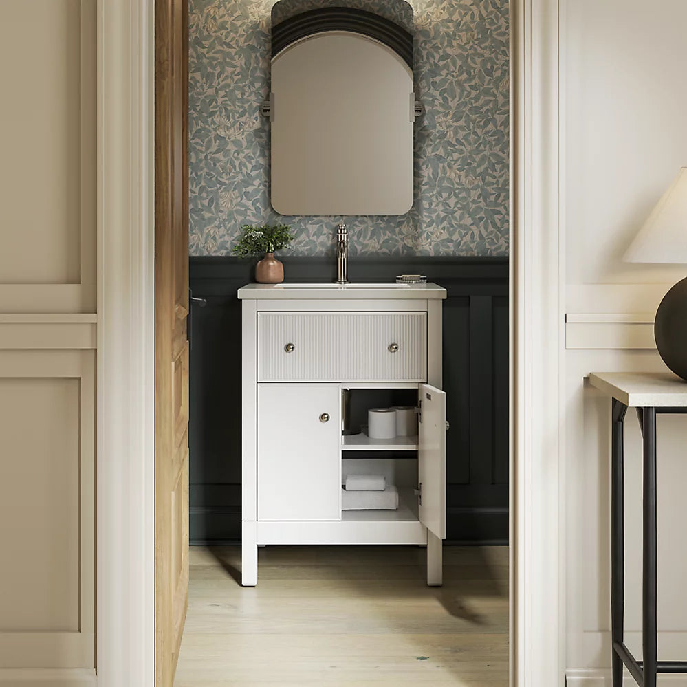 Malin™ by Studio McGee 24" bathroom vanity cabinet with sink and quartz top  K-35018-0